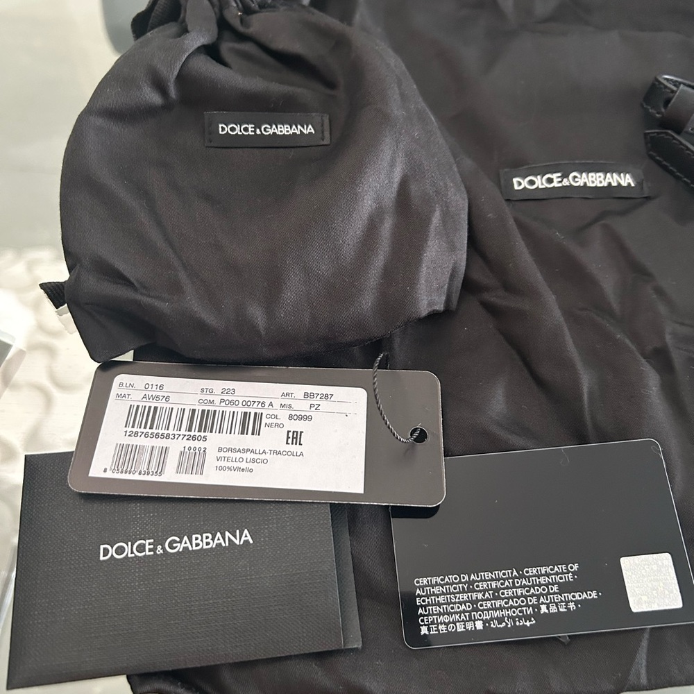 Dolce & Gabbana Black Embossed Bag - Picture 2 of 5